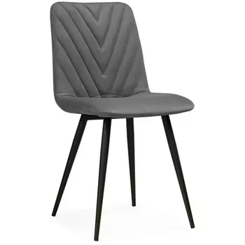 Стул Notta на металлокаркасе Ральф темно-серый / черный 568505