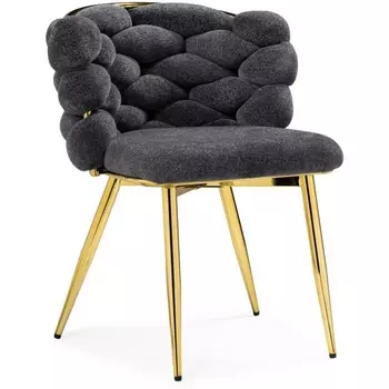 Стул Woodville на металлокаркасе Rendi gray / gold 15556