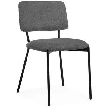 Стул Woodville на металлокаркасе Reparo dark gray / black 15660