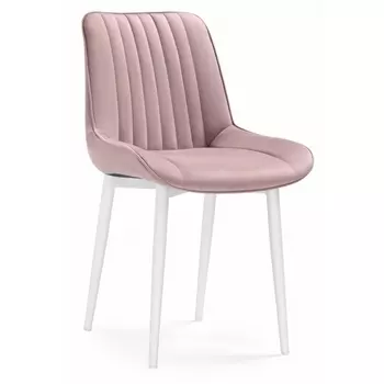 Стул Woodville на металлокаркасе Седа К розовый / белый 502099