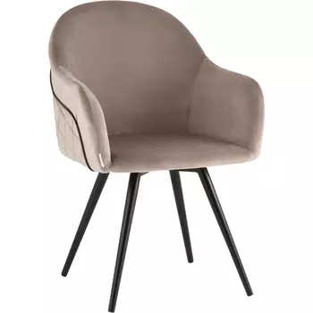 Стул вращающийся Новел велюр серо-коричневый Stool Group (арт.УТ000039389)