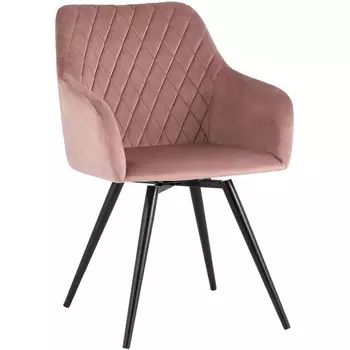 Стул вращающийся велюр пыльно-розовый Stool Group Дастин УТ000036172