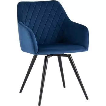 Стул вращающийся велюр синий Stool Group Дастин УТ000036170