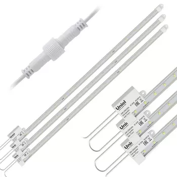 Светильник для растений светодиодный ULY-P90-10W/SPFR/K IP65 AC220V KIT09 Uniel CLEAR