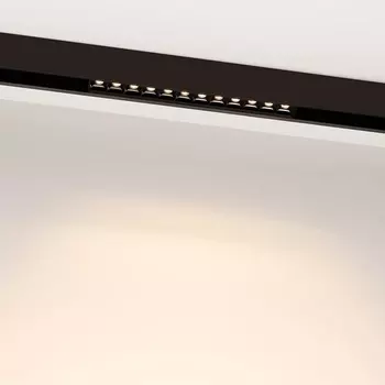 Светильник трековый магнитный MAG-LASER-45-L320-12W Warm3000 (BK, 15 deg, 24V, DALI) (Arlight, IP20 Металл) 046528
