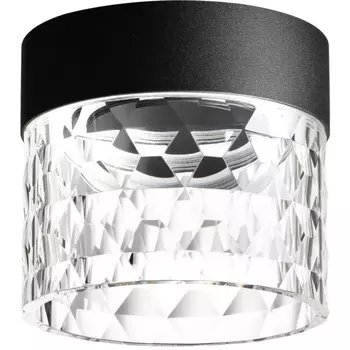 Светильник накладной светодиодный черный Novotech Aura 358998