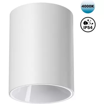 Светильник накладной влагозащищённый Novotech Recte 359421 белый IP54 LED 15W 220V 4000К