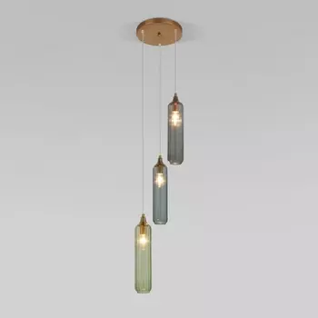 Светильник подвесной Eurosvet Siesta 50252/3 латунь (Умный дом, Алиса, WiFi, голосовое управление)