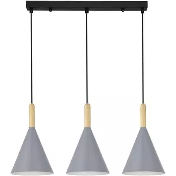 Светильник подвесной Evoluce Arket SLE1255-413-03 Черный/Серый E27 3*40W