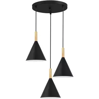 Светильник подвесной Evoluce Arket SLE1255-423-03 Черный/Черный E27 3*40W