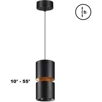 Светильник подвесной Novotech Aristo 359340 OVER черный LED 10W/3W 3000K 1090Лм 220V