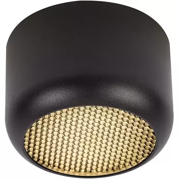 Светильник потолочный Feron HL364 Barrel ECHO 48398 чёрный, с антибликовой сеточкой