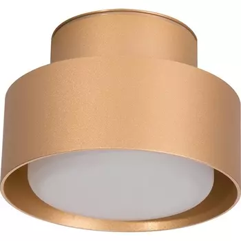 Светильник потолочный Feron HL367 Barrel AURA 48408 12W, GX53, золото IP44