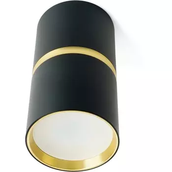 Светильник потолочный Feron ML186 Barrel ZEN 48639 MR16 GU10 35W чёрный, золото