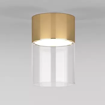 Светильник потолочный светодиодный Elektrostandard Lumen 25047/LED 10W 4000К латунь/прозрачный