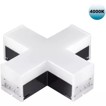 Светильник-соединитель Х"- образный Novotech Bits 359114 IP20 LED 12W 4000K 220V 1080Лм черный"
