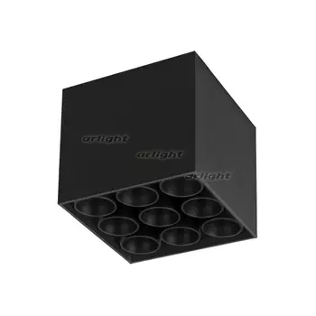 Накладной светильник LED SP-ORIENT-SURFACE-TC-S95x95-20W Warm3000 (BK, 30 deg, 230V) (Arlight, IP20 Металл, 5 лет) 031866
