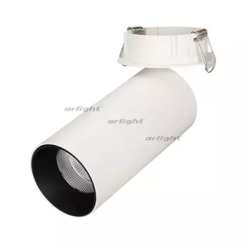 LED спот встраиваемый SP-POLO-BUILT-R65-8W Day4000 (WH-BK, 40 deg) (Arlight, IP20 Металл, 5 лет) 027249