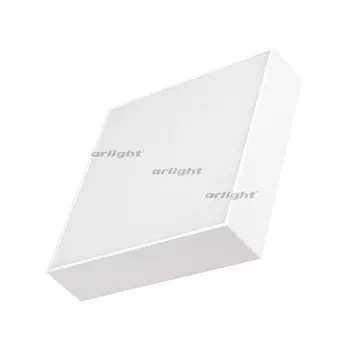 Потолочный светильник LED прямоугольный SP-QUADRO-S250x250-25W Warm3000 (WH, 120 deg, 230V) (Arlight, IP40 Металл) 034787