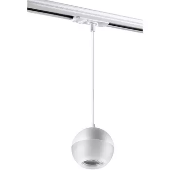 Светильник трековый однофазный трехжильный, провод 1м IP20 9W 220V NT22 080 белый Novotech Garn 370821