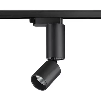 Светильник трековый однофазный трехжильный Novotech Tubo 359319 черный LED 5W 220V 3000K 600Лм