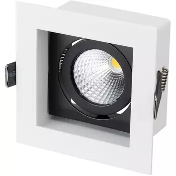 Светильник встраиваемый LED CL-KARDAN-S102x102-9W Day (WH-BK, 38 deg) (Arlight, IP20 Металл, 3 года) 024125