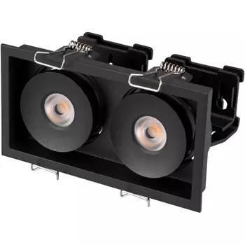 Светильник встраиваемый LED CL-SIMPLE-S148x80-2x9W Day4000 (BK, 45 deg) (Arlight, IP20 Металл, 3 года) 026877