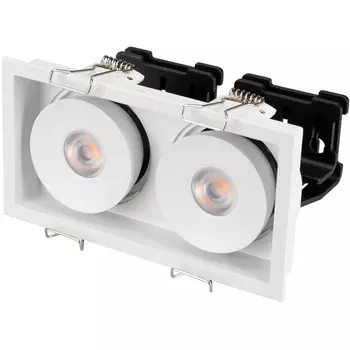 Светильник встраиваемый LED CL-SIMPLE-S148x80-2x9W Day4000 (WH, 45 deg) (Arlight, IP20 Металл, 3 года) 028150