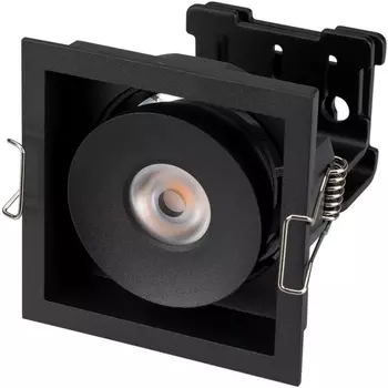 Светильник встраиваемый LED CL-SIMPLE-S80x80-9W Warm3000 (BK, 45 deg) (Arlight, IP20 Металл, 3 года) 028149
