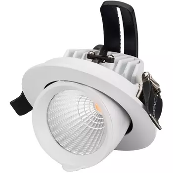 Светильник встраиваемый LED LTD-EXPLORER-R100-12W Day4000 (WH, 38 deg) (Arlight, IP20 Металл, 3 года) 024027