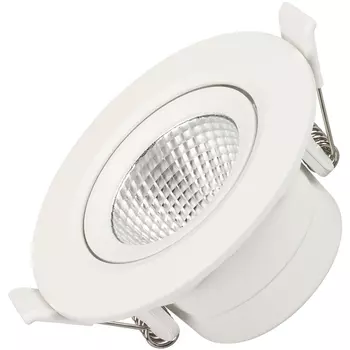 Светильник встраиваемый LED LTD-POLAR-TURN-R90-7W Day4000 (WH, 36 deg, 230V) (Arlight, IP20 Пластик, 3 года) 032860