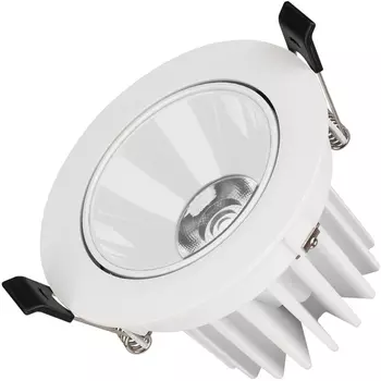 Светильник встраиваемый LED MS-FORECAST-BUILT-TURN-R102-12W Day4000 (WH-WH, 32 deg, 230V) (Arlight, IP20 Металл, 5 лет) 037098