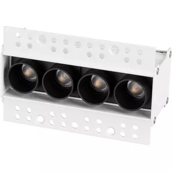 Светильник линейный встраиваемый LED MS-ORIENT-BUILT-TRIMLESS-TC-S38x127-10W Day4000 (WH-BK, 30 deg, 230V) (Arlight, IP20 Металл, 5 лет) 032224