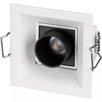 Светильник встраиваемый LED MS-ORIENT-BUILT-TURN-TC-S67x67-3W Day4000 (WH-BK, 30 deg, 230V) (Arlight, IP20 Металл, 5 лет) 032220