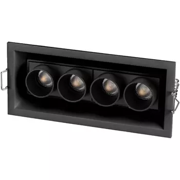 Светильник линейный встраиваемый LED MS-ORIENT-BUILT-TURN-TC-S67x150-10W Day4000 (BK-BK, 30 deg, 230V) (Arlight, IP20 Металл, 5 лет) 037209