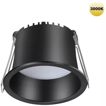 Светильник встраиваемый светодиодный Novotech Tran 359233 SPOT черный IP20 LED 6W 220V 360Лм 3000К