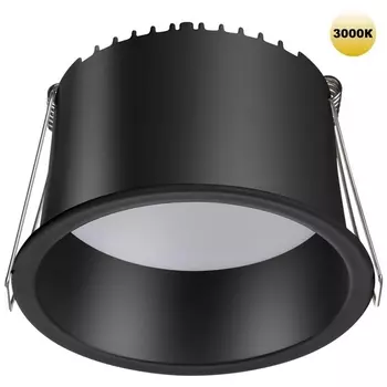 Светильник встраиваемый светодиодный Novotech Tran 359237 SPOT черный IP20 LED 12W 220V 840Лм 3000К