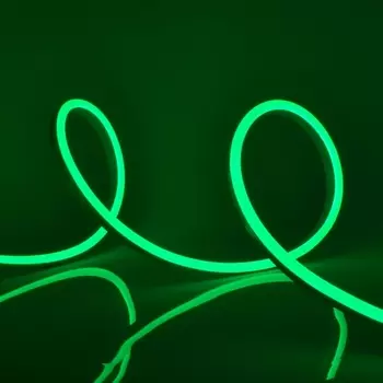 Светодиодная гибкая герметичная лента Neon 15 м. Neon ULS-N11-2835-120LED/m-8mm-IP67-DC24V-10W/m-15M-GREEN катушка в герметичной упаковке Uniel
