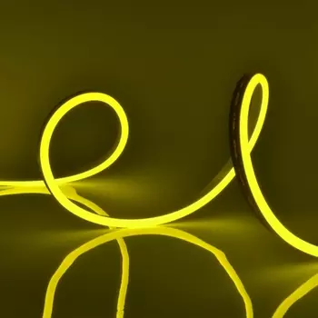 Светодиодная гибкая герметичная лента Neon 15 м. Neon ULS-N11-2835-120LED/m-8mm-IP67-DC24V-10W/m-15M-YELLOW катушка в герметичной упаковке Uniel