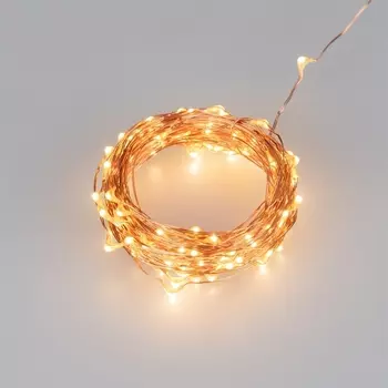 Светодиодная гирлянда ARD-DEW-HOME-10000-100LED-LIVE Warm3000 (5V, USB, ПДУ) (Ardecoled, IP20) 048708 Arlight