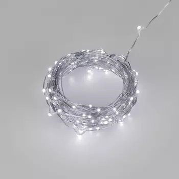 Светодиодная гирлянда ARD-DEW-HOME-10000-CLEAR-100LED-LIVE White6000 (5V, USB, ПДУ) (Ardecoled, IP20) 048709 Arlight