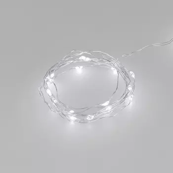 Светодиодная гирлянда ARD-DEW-HOME-2000-CLEAR-20LED-STD White6000 (3V, Battery Pack) (Ardecoled, IP20) 048701 Arlight