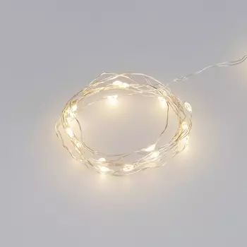 Светодиодная гирлянда ARD-DEW-HOME-2000-CLEAR-20LED-STD Warm3000 (3V, Battery Pack) (Ardecoled, IP20) 048700 Arlight