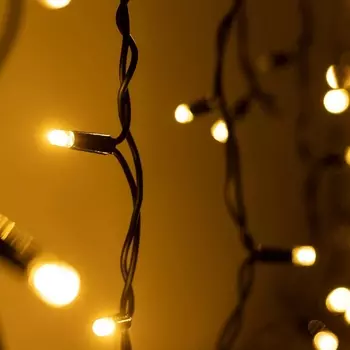 Светодиодная гирлянда ARD-EDGE-PRO-4000x600-BLACK-128LED-MILK-FLASH Warm/Warm (230V, 8W) (Ardecoled, IP65) 034129