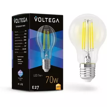 Светодиодная лампа A60 7W 3000K E27 Voltega General purpose bulb E27 7W 7225