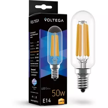 Светодиодная лампа Crystal Candle 5W 3000K E14 Voltega Candle E14 5W 7266