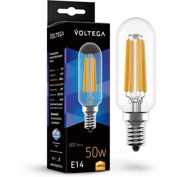 Светодиодная лампа Crystal Candle 5W 4000K E14 Voltega Candle E14 5W 7267