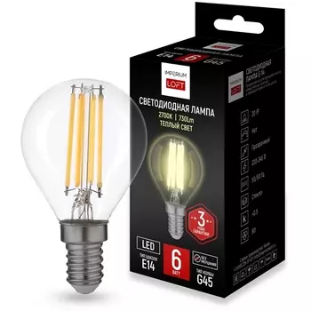 Светодиодная лампа E14 6W 2700K Transparent От By ImperiumLoft Lf-254 243948-26