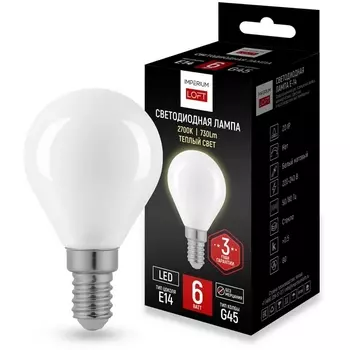 Светодиодная лампа E14 6W 2700K White От By ImperiumLoft Lf-254 243944-26