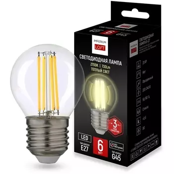 Светодиодная лампа E27 6W 2700K Transparent От By ImperiumLoft Lf-254 243946-26
